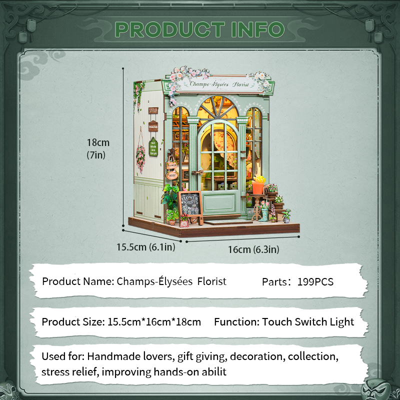 Champs-Elysees Florist｜DIY Book Nook Kit