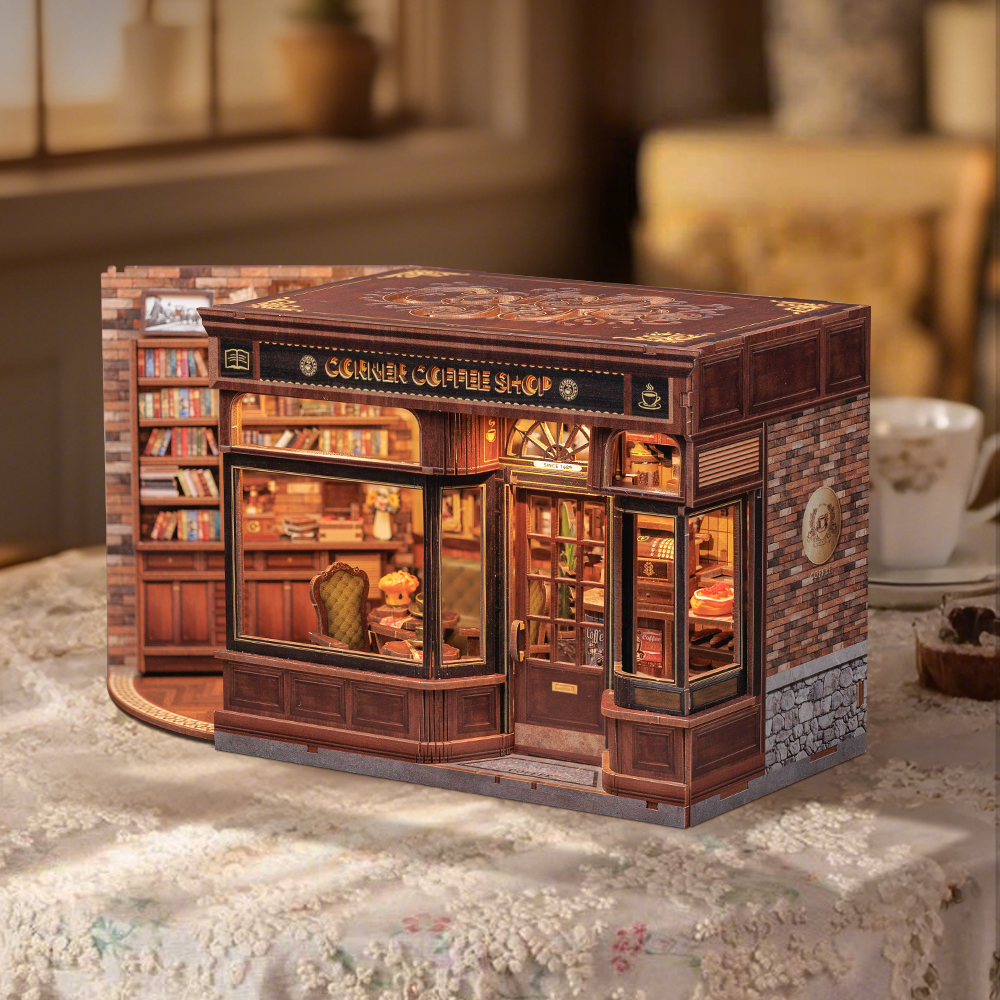 CORNER COFFEE SHOP｜DIY Book Nook Kit