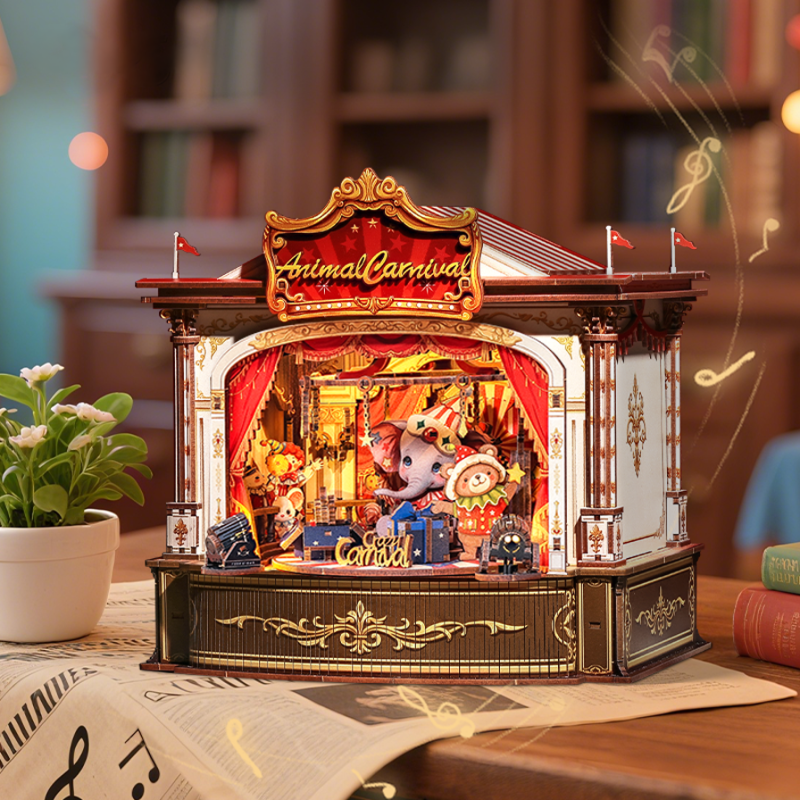 Animal Carnival | DIY Wooden Music Box