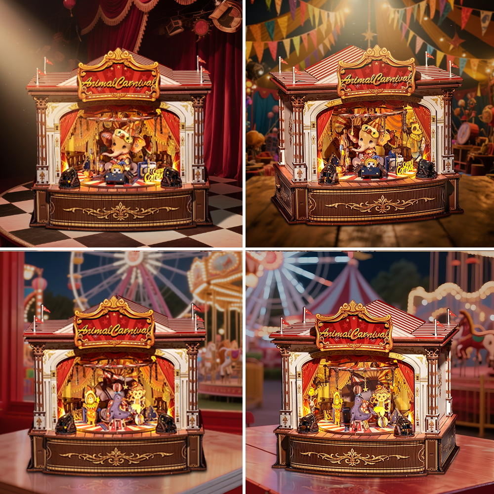 Animal Carnival | DIY Wooden Music Box