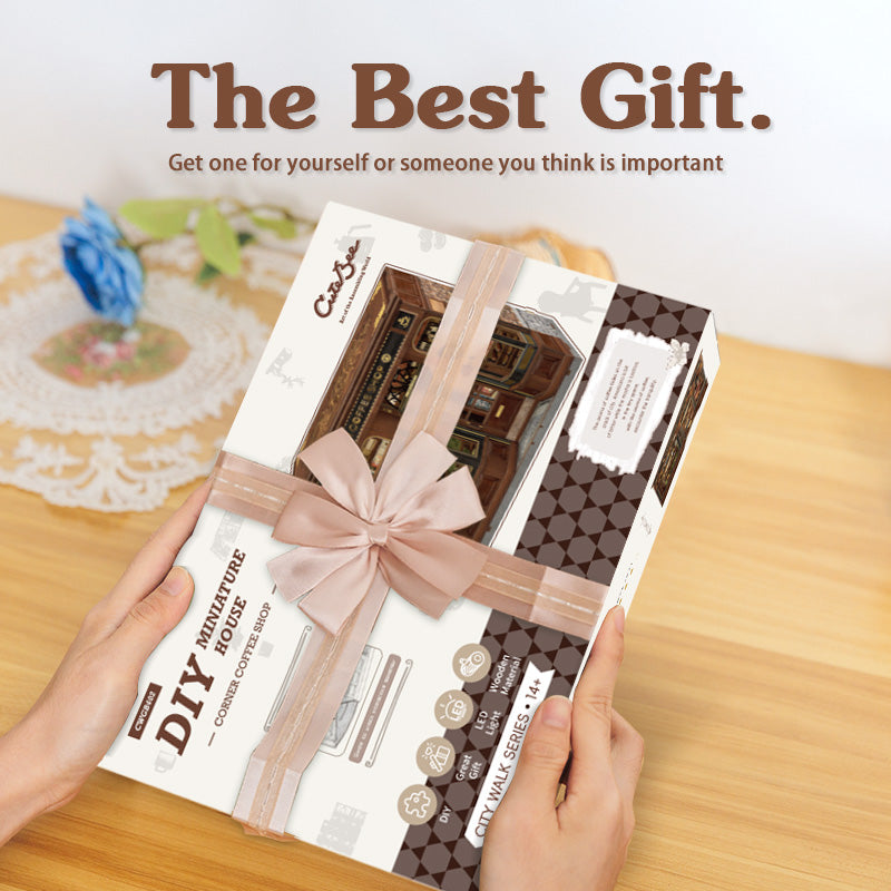 CORNER COFFEE SHOP｜DIY Book Nook Kit